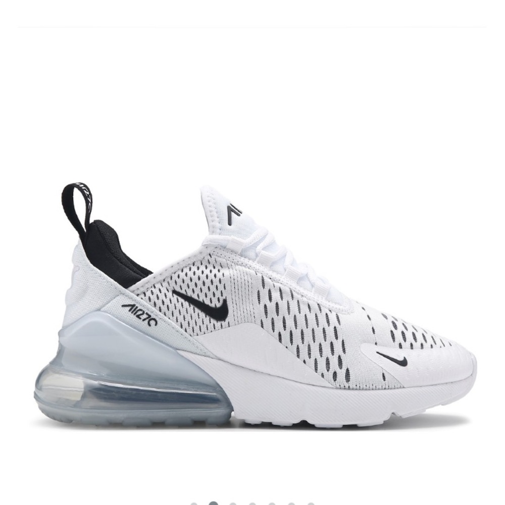 Nike Women's Air Max 270 Sneaker Black White 6.5 - Picture 13 of 16